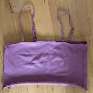 Nude Purple Bozzolo Cropped Tank